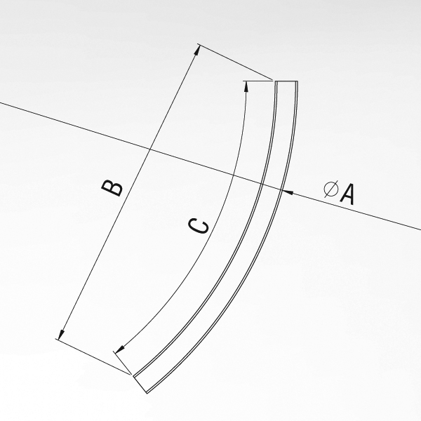 Dimensions / CYCLONE PART CURVE 